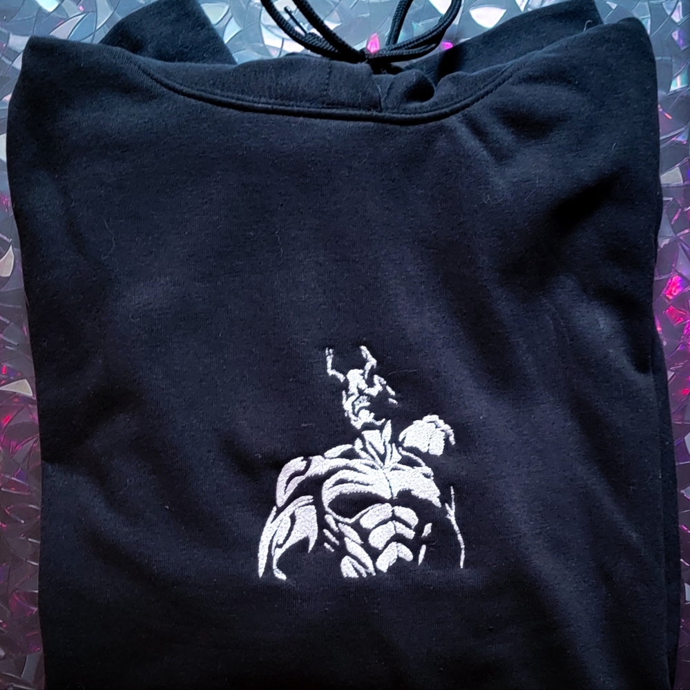 Custom geek embroided hoodie